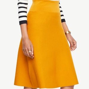 Ann Taylor Wool blend A line sweater skirt